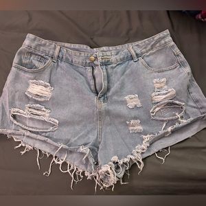 Denim shorts